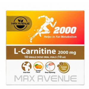 ویال خوراکی ال کارنیتین 2000 میلی گرم مکس اونیو 10 عدد